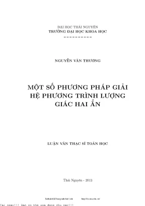 Phương Pháp Giải Hệ Phương Trình Lượng Giác Hai Ẩn