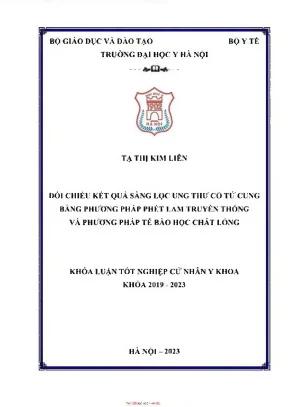 Nghiên Cứu Kết Quả Sàng Lọc Ung Thư Cổ Tử Cung Tại 