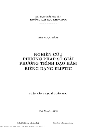 Nghiên cứu phương pháp giải phương trình elliptic trong