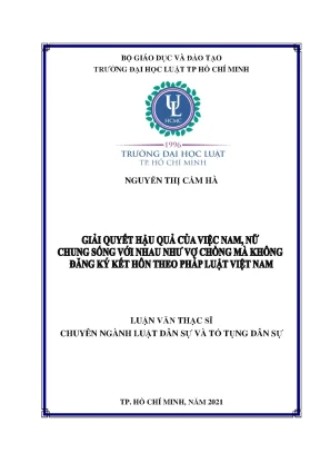 Nghiên Cứu Về Việc Nam Nữ Chung Sống Như Vợ Chồng Mà