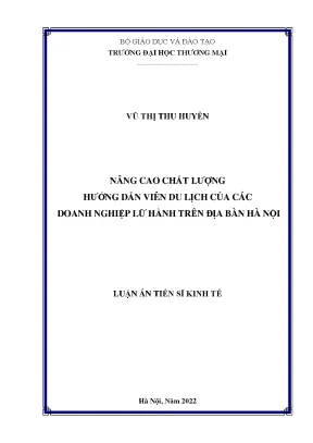 Nâng cao chất lượng hướng dẫn viên du lịch tại Hà Nội
