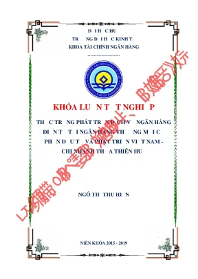 Phát triển dịch vụ ngân hàng điện tử tại BIDV Thừa Thiên