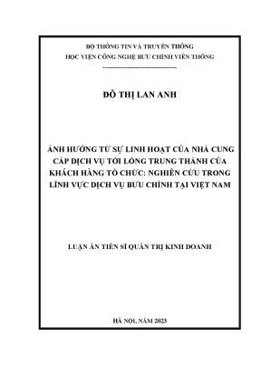 Ảnh Hưởng Của Sự Linh Hoạt Của Nhà Cung Cấp Dịch Vụ Đến