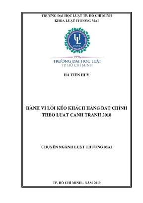 Hành Vi Lôi Kéo Khách Hàng Bất Chính Theo Luật Cạnh