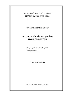 Phát Hiện Văn Bản Ngoại Cảnh Trong Giao Thông: Nghiên