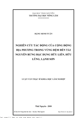 Nghiên Cứu Tác Động Của Cộng Đồng Địa Phương Đến Tài 