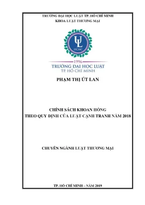 Chính Sách Khoan Hồng Theo Luật Cạnh Tranh 2018: Tác