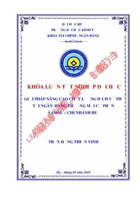 Giải Pháp Nâng Cao Chất Lượng Dịch Vụ Thẻ Tại Ngân Hàng