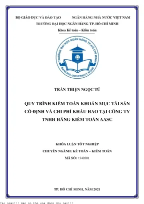 Quy Trình Kiểm Toán Tài Sản Cố Định và Chi Phí Khấu Hao