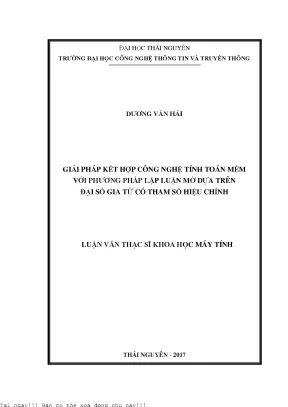 Giải Pháp Kết Hợp Công Nghệ Tính Toán Mềm và Phương Pháp