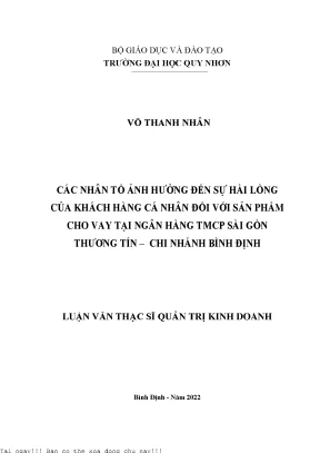 Các Nhân Tố Ảnh Hưởng Đến Sự Hài Lòng Của Khách Hàng Đối