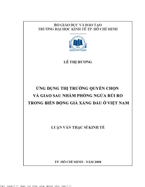 Ứng Dụng Thị Trường Quyền Chọn và Giao Sau Để Phòng Ngừa