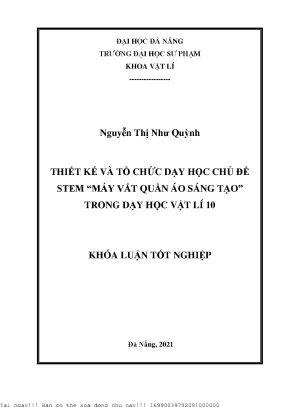 Thiết Kế Dạy Học STEM: Máy Vắt Quần Áo Sáng Tạo Trong 