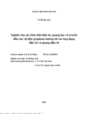 Nghiên cứu tính chất điện tử và quang học của vật liệu
