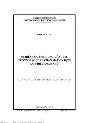 Nâng Cao Ổn Định Hệ Thống Điện Bằng TCSC Trước Nhiễu