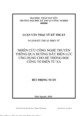 Nghiên cứu công nghệ truyền thông qua đường dây điện lực