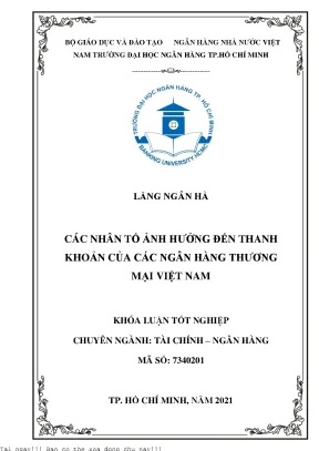 Các Nhân Tố Ảnh Hưởng Đến Thanh Khoản Của Ngân Hàng