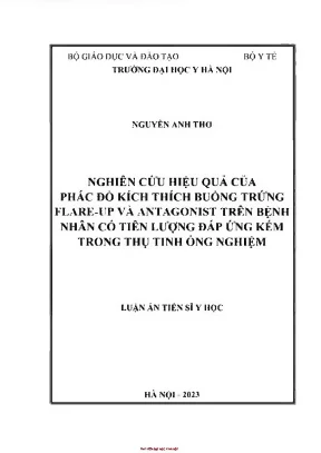 Nghiên Cứu Hiệu Quả Phác Đồ Kích Thích Buồng Trứng