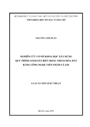 Nghiên Cứu Quy Trình Giám Sát Biến Động Thoái Hóa Đất 