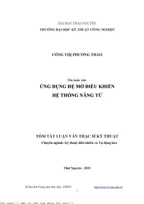 Ứng Dụng Hệ Mờ Trong Điều Khiển Hệ Thống Nâng Từ