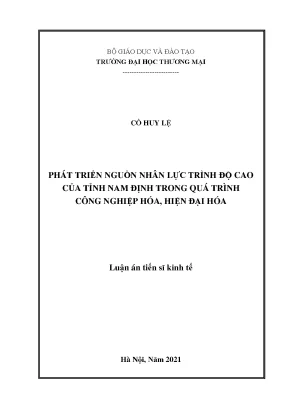 Phát Triển Nguồn Nhân Lực Trình Độ Cao Tại Tỉnh Nam Định
