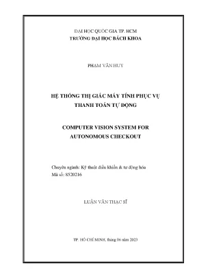 Hệ Thống Thị Giác Máy Tính Cho Thanh Toán Tự Động