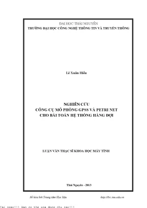 Nghiên Cứu Mô Phỏng Hệ Thống Hàng Đợi Bằng GPSS Và Petri Net