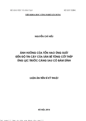Nghiên Cứu Ứng Dụng Công Nghệ Xây Dựng Bê Tông Cốt Thép