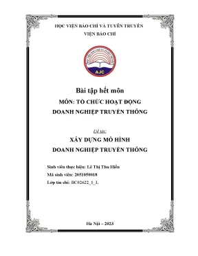 Mô Hình Doanh Nghiệp Truyền Thông: Xây Dựng và Phát