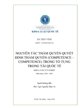 Nguyên Tắc Thẩm Quyền Quyết Định Thẩm Quyền Trong Tố