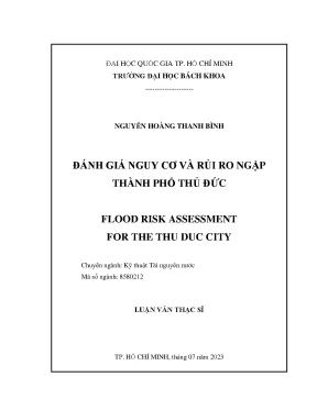 Đánh Giá Nguy Cơ Ngập Lụt Tại Thành Phố Thủ Đức