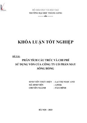 Phân Tích Cấu Trúc Vốn và Chi Phí Sử Dụng Vốn Tại Công