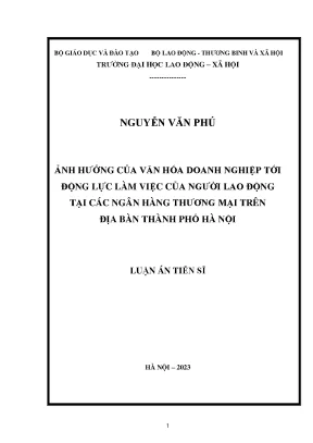 Ảnh Hưởng Của Văn Hóa Doanh Nghiệp Đến Động Lực Làm Việc
