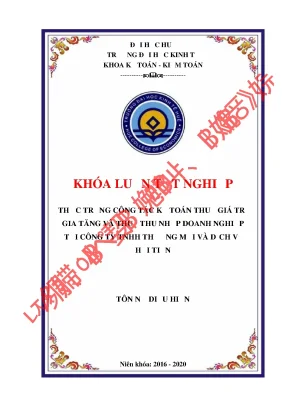 Thực Trạng Công Tác Kế Toán Thuế Tại Công Ty TNHH Thương
