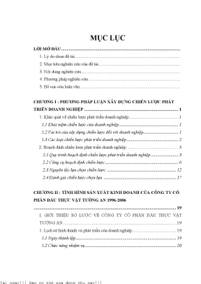 Chiến Lược Phát Triển Doanh Nghiệp: Nghiên Cứu Tình Hình