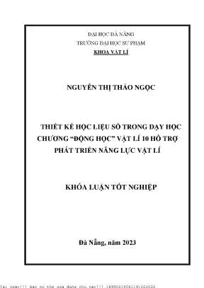 Thiết Kế Học Liệu Số Trong Dạy Học Vật Lý 10: Phát Triển 