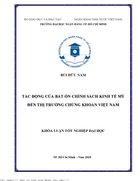 Tác Động Của Bất Ổn Chính Sách Kinh Tế Mỹ Đến Thị Trường