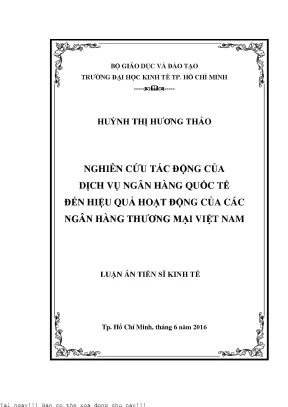 Tác Động Của Dịch Vụ Ngân Hàng Quốc Tế Đến Hiệu Quả Hoạt