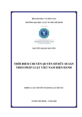 Thời Điểm Chuyển Quyền Sở Hữu Di Sản Theo Pháp Luật Việt Nam