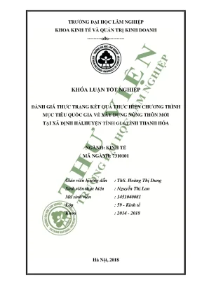Đánh Giá Chương Trình Mục Tiêu Quốc Gia Về Xây Dựng Nông