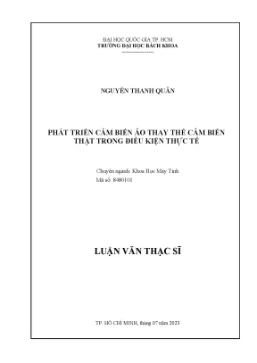 Phát triển cảm biến ảo thay thế cảm biến thật trong điều kiện thực tế