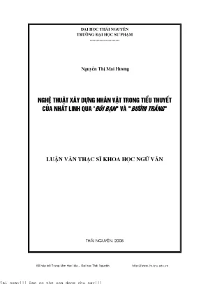 Nghiên cứu nhân vật trong tiểu thuyết Nhất Linh: Đôi bờ