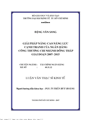 Nâng Cao Năng Lực Cạnh Tranh Của Ngân Hàng Công Thương
