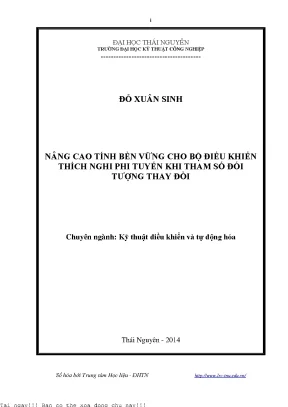 Nâng Cao Tính Bền Vững Cho Bộ Điều Khiển Thích Nghi Phi