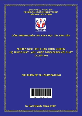 Nghiên Cứu Tính Toán Hệ Thống Máy Lạnh Ghép Tầng Sử Dụng