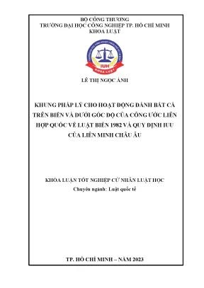 Khung Pháp Lý Đánh Bắt Cá Trên Biển Theo Công Ước UNCLOS 