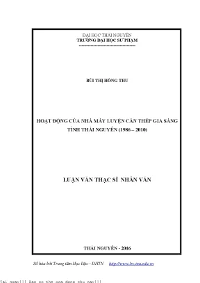 Hoạt động của Nhà máy Luyện Cán Thép Gia Sàng tại Thái