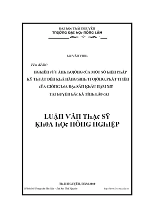 Nghiên cứu kỹ thuật đế của một số biện pháp kỹ thuật tại