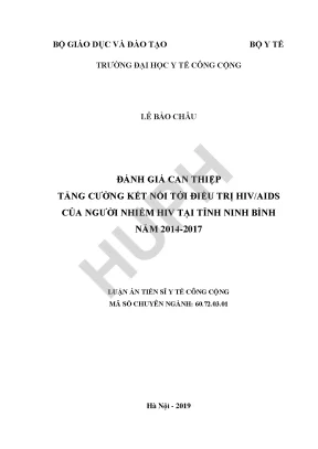 Đánh Giá Can Thiệp Kết Nối Điều Trị HIV/AIDS Tại Ninh