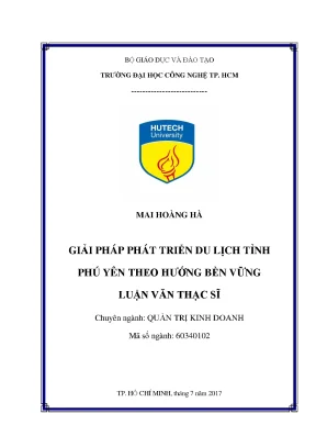 Giải Pháp Phát Triển Du Lịch Bền Vững Tại Tỉnh Phú Yên